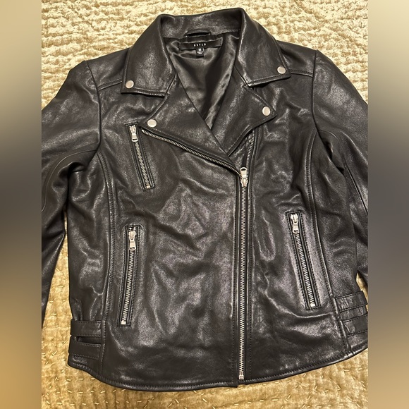 DSTLD Authentic Leather Biker Jacket NEW 🏍️ - Picture 13 of 13